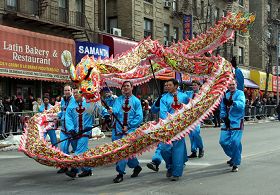 紐約法輪功學員在法拉盛新年遊行中展風采