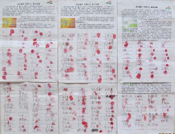 河北滄州和天津武清民眾簽名，要求釋放被非法關押的九名法輪功學員