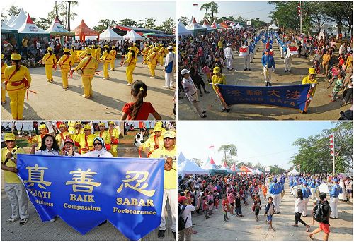 '圖11：天國樂團和腰鼓隊應邀出席戶外休閒娛樂場地演奏，受到歡迎'