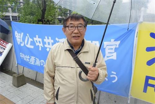 '村山先生表示，活摘器官是不該發生的殘酷事件。'