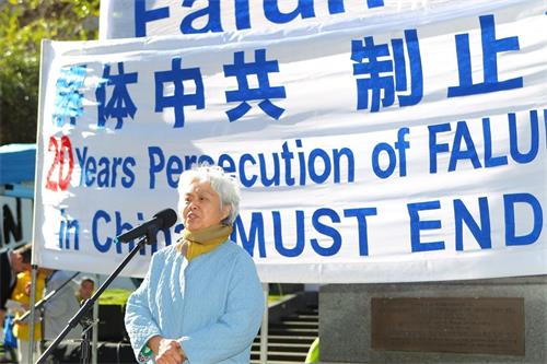 '圖6：澳洲華裔女作家、獨立中文筆會副會長齊家貞女士。'