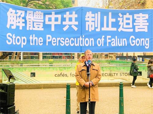 '圖5：澳洲傳統價值、家庭、家園守護聯盟的總裁保羅﹒弗利（Paul Folley）'