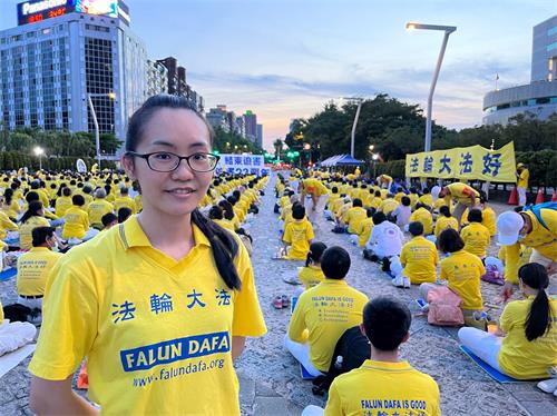 '圖11：李映萱表示，一旦發現修煉大法的美好，就不會想要停止修煉了。'